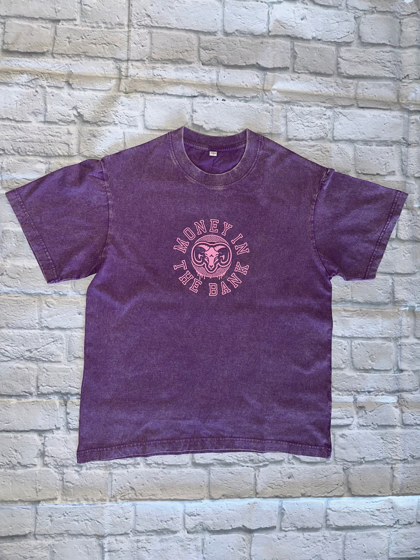 Pink Money In The Bank Goat head purple shirt